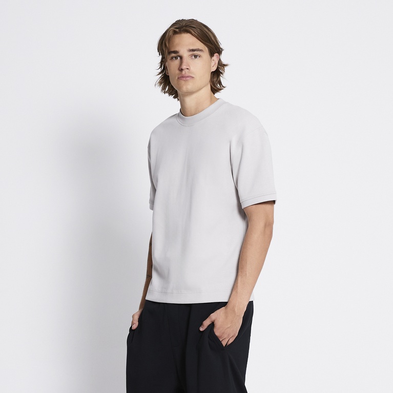 Boxy sweat tee "Gunnar" Light Beige